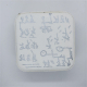 Коробочка для хранения артефактов (белая) 9,5х9,5х5,2 см